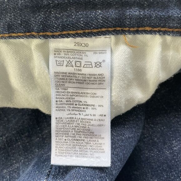 Old Navy Jeans Mens Stretch Slim Build in Flex 29x 28 Actual (29x30) Blue Denim - Picture 7 of 14